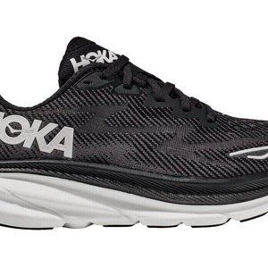 Hoka One One Clifton 9 Wide (2E) 1132210/BWHT Black Men's Running Shoes New